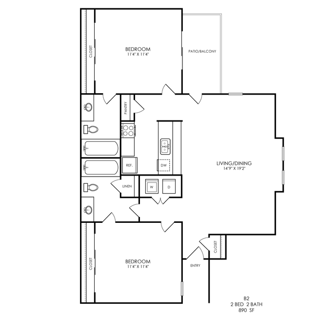 B2 Classic 1503 floor plan